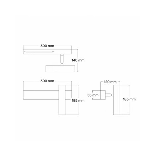 Solea 10 ZIDNA LAMPA 15W 3000K CRNA Slike