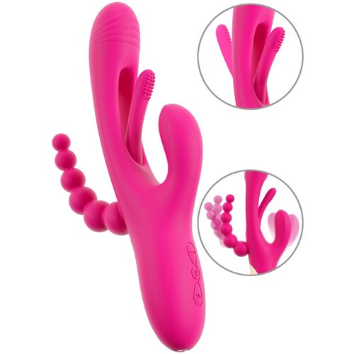 Sweet Smile Triple Vibe with Flicking Tongue Pink Cene