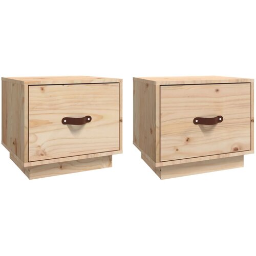 Maison Chic Dvo delni komplet Nočne omarice - Nočne mize 40x34x35 cm trdna borovina, (21688292) Slike