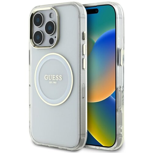 Guess OVITEK ZA IPHONE 16 PRO MAX ZA MAGSAFE LOGO CLASSIC WHITE KAKOVOSTEN, (5000012475) Cene
