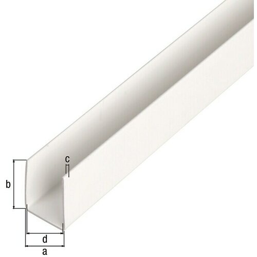 Alberts U-profil (D x Š x V: 1.000 x 10 x 10 mm, Plastika) Cijene