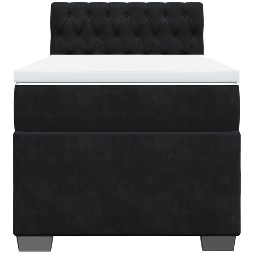 Box spring krevet s madracem crni 100x200 cm bar&amp;scaron;unasti Slike