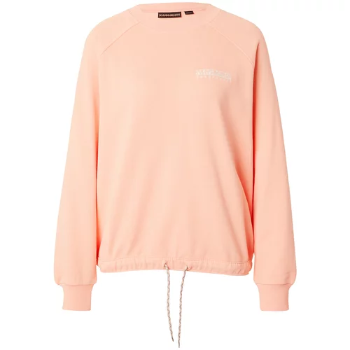 Napapijri Sweater majica 'B-BOYD' svijetlobež / roza / bijela