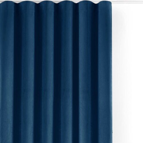 Filumi Modra žametna zavesa za delno zatemnitev 140x250 cm Velto – Cene