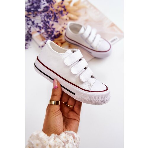 Kesi Children's Sneakers With Velcro White Bernie Slike