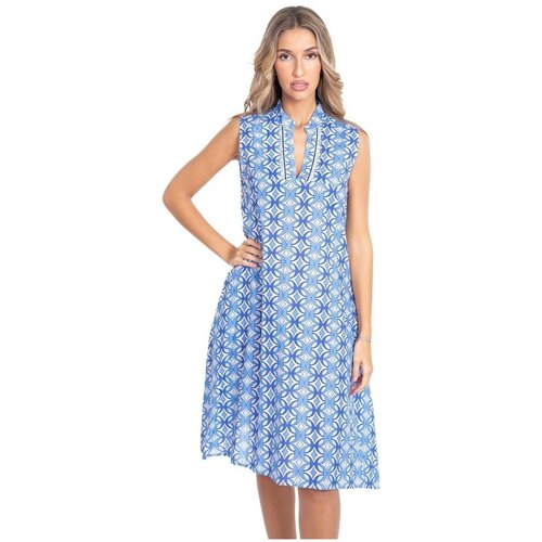 Isla Bonita By Sigris Dolge obleke Dolga Midi Obleka Modra Slike