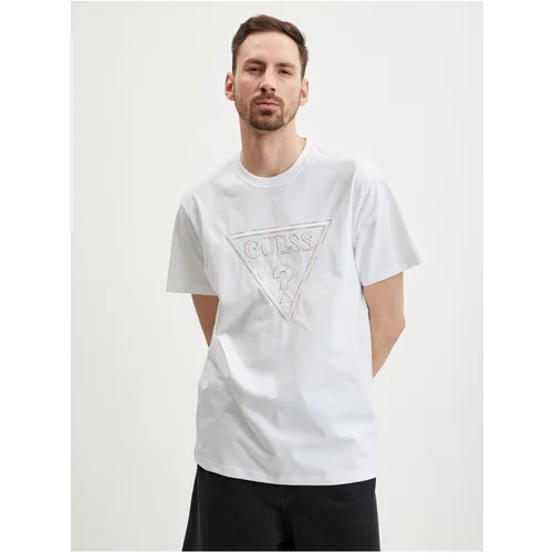 Guess White Men's T-Shirt Moisey - Men