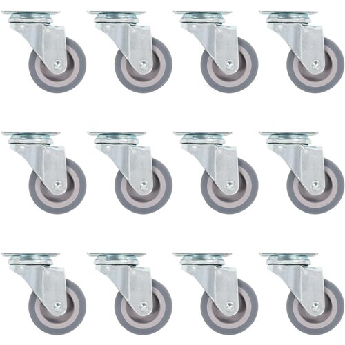 VidaXL Gibljiva kolesa 12 kosov 50 mm, (20777368) Slike