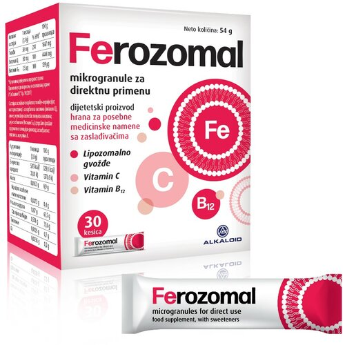 Alkaloid ferozomal, mikrogranule za direktnu primenu - 30 kesica Cene