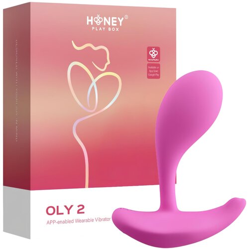 HoneyPlayBox OLY 2 Pressure Sensing App-enabled Wearable Clit &amp;amp; G Spot Vibrator Pink Slike