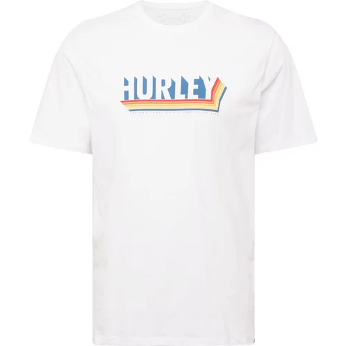 Hurley Funkcionalna majica 'TEES' modra / oranžna / rdeča / bela