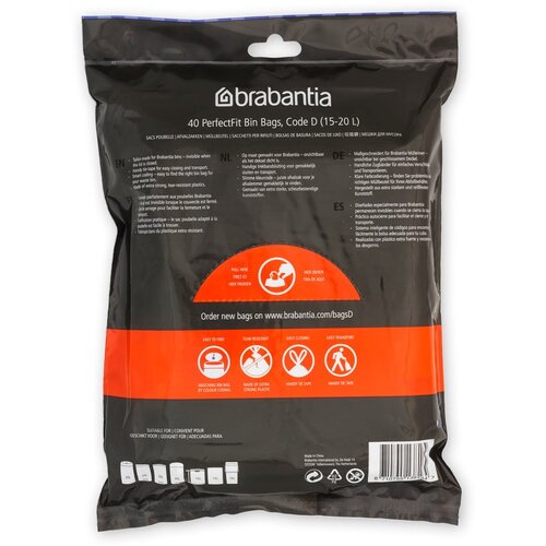 Brabantia Vreće za smeće 40 kom 20 l PerfectFit D &amp;ndash; Slike