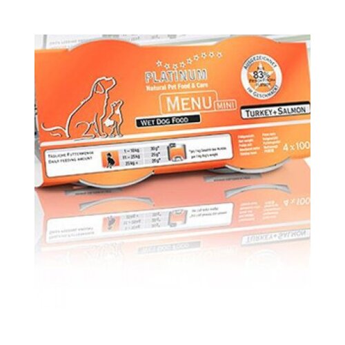 Platinum Menu Ćuretina + losos 4x100g Slike