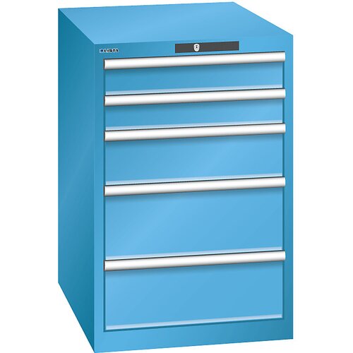 LISTA Predalnik s 5 predali, &amp;Scaron;xGxV 564 x 724 x 850 mm, svetlo moder Slike