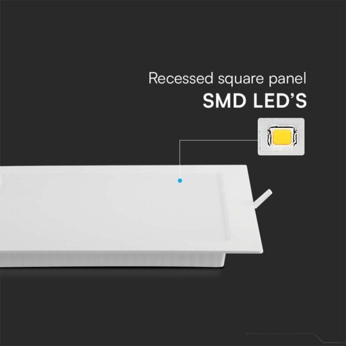  led ugradno svetlo LED/3W/230V 9x9 cm 6500K bela Slike