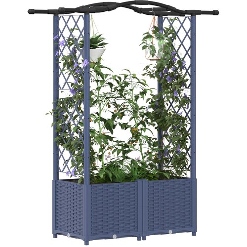  Povi&amp;scaron;eni krevet s mrežom i krovom Sivi 125 x 40 x 138 cm PP Slike
