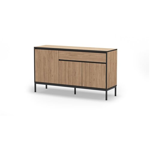 Marckeric Nizka komoda v hrastovem dekorju v naravni barvi 140x80 cm Lorenza &amp;ndash; Slike