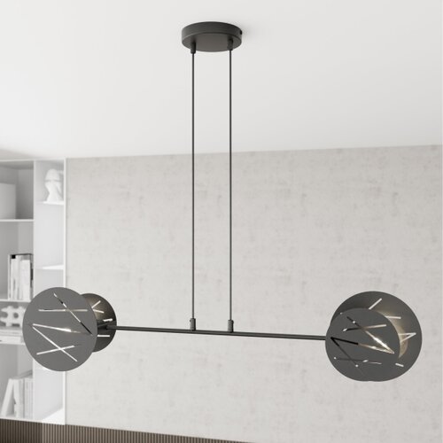  Visilica na sajli XOTIC 2xE27/15W/230V crni Slike