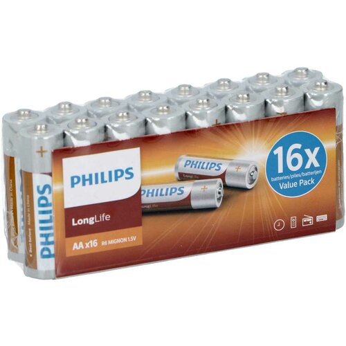 Philips longlife baterija (1/16) LR6/AA 1.5V Slike