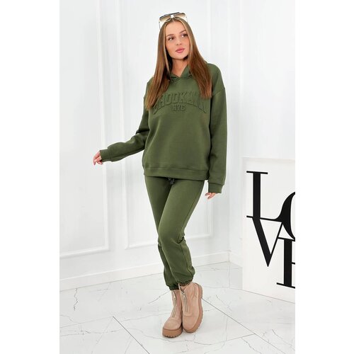 Kesi Insulated cotton set, sweatshirt + pants Brooklyn khaki Slike