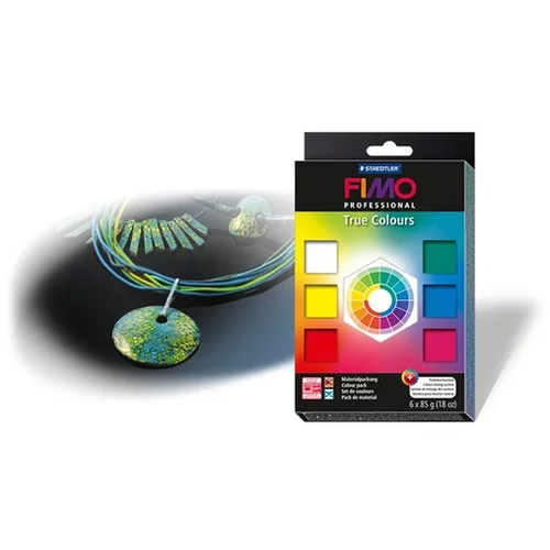 FIMO Set plastelinov, 6x85 g, "Professional True Colours", 6 barv