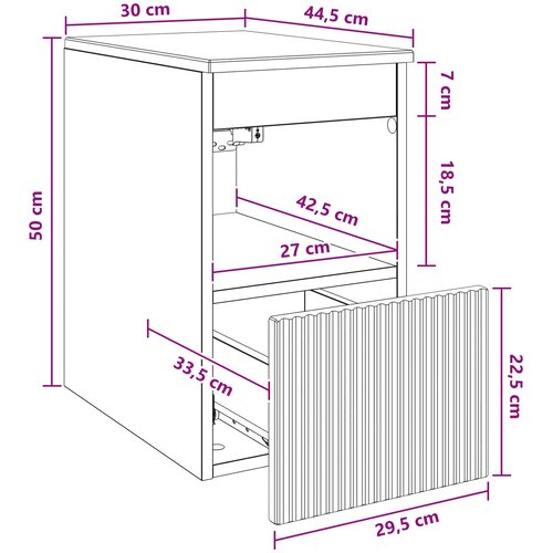  Kupaonski ormar Crna 30 x 44,5 x 50 cm Konstruirano drvo Slike