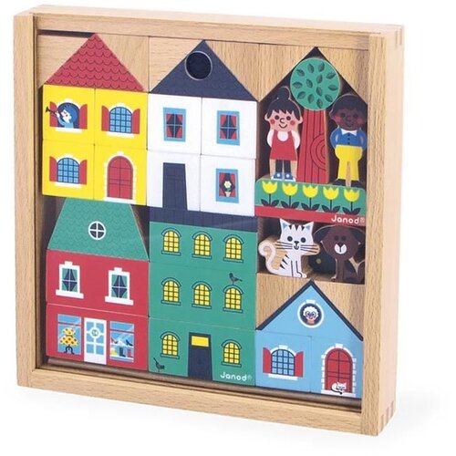 Janod CROSSROADS - Set kocki Grad Slike