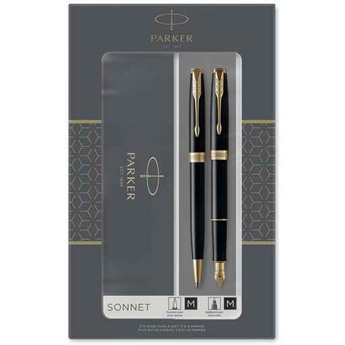 Parker Set hemijska olovka & nalivpero SONNET Black GT - PK93371 Cene