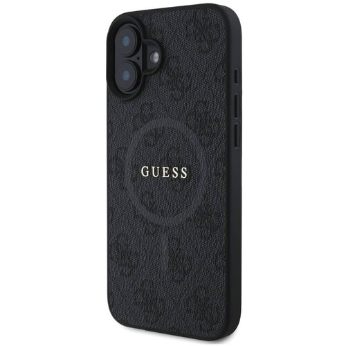 Guess originalni ovitek GUHMP16MG4GFRK za iphone 16 plus - magsafe - pu leather - črn Slike