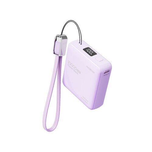 Moxom mx-pb162 mini cookie pd20w + scp22.5w 10000mah ljubicasti power bank ( bat9649 ) Slike