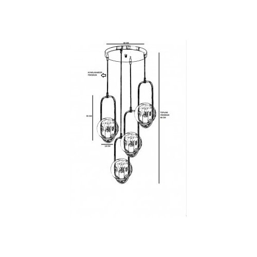 Opviq luster metal 846STL2876, bronza Slike