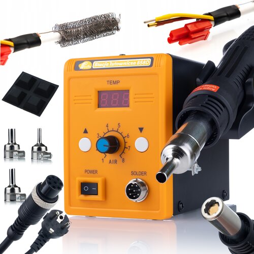 Rosfix SET SPAJKALNA POSTAJA 858D – HOT-AIR Z 3 ŠOBAMI, 700W, 100–500 °C, LED ZASLON | ZA ELEKTRONIKO, (5000010050) Cene