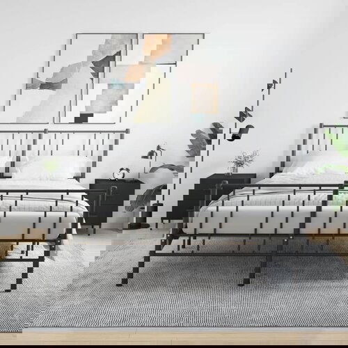 VidaXL Nočna omarica 2 kosa črna 40x35x47,5 cm inženirski les Slike