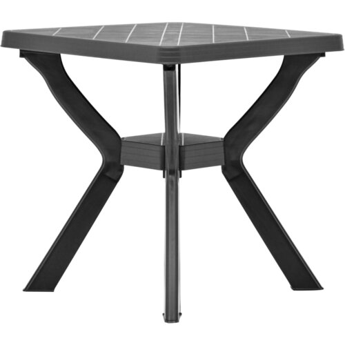 Bistro stol antracit 70 x 70 x 72 cm plastični Slike