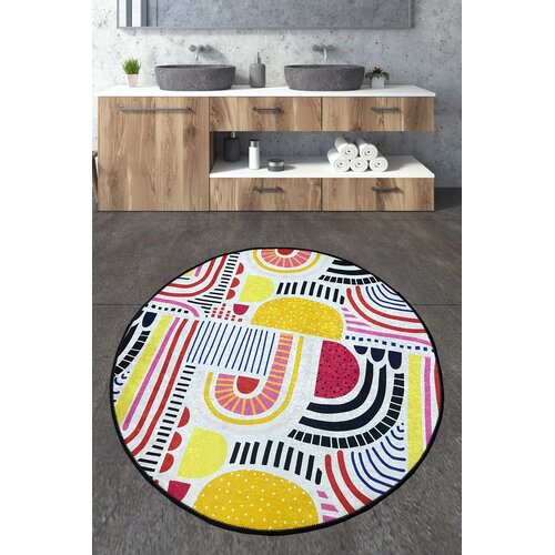Wallity Kupaonski tepih 200x200cm Šaren Cene