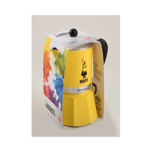 Bialetti Rainbow Giallo 3 Cup &amp;ndash; Moka Pot Lonče Slike