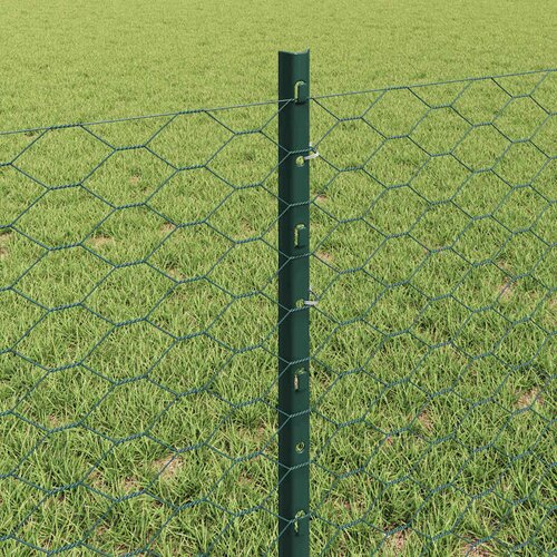  Heksagonalna ograda s stubom 10 x 0,6 m Čelik premazan PVC-om Slike
