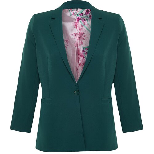Trendyol Curve Green Woven Plus Size Jacket Slike