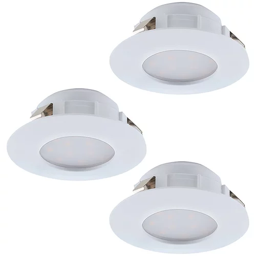 Eglo set ugradbenih LED svjetiljki Pineda (18 W, Bijele boje, 3 Kom., Topla bijela, 7,8 x 3,5 cm)