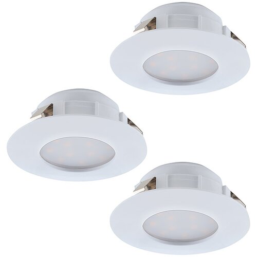 Eglo Vgradna LED svetilka Eglo Pineda (3 x 6 W, 3000 K, 7,8 x 3,5 cm, bela, 3 kos) Cene