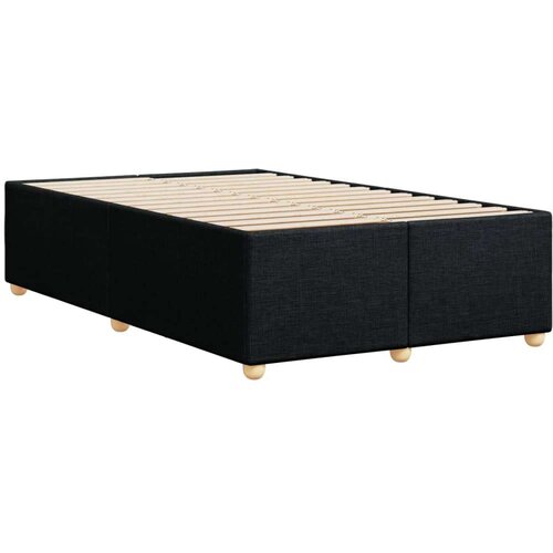 VidaXL Okvir kreveta crni 120 x 190 cm od tkanine Slike