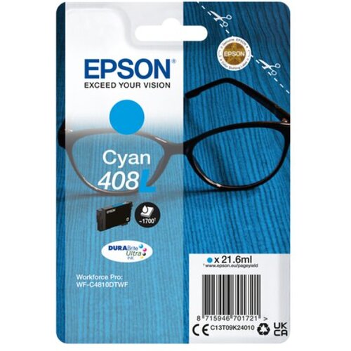 Epson Tinta DURABrite Ultra Spectacles 408/408L cyan Slike