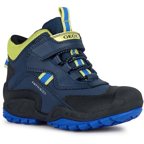Geox &amp;Scaron;kornji za sneg Jr New Savage B Abx J261WB 050BU CF43S D Navy/Lime Green Slike