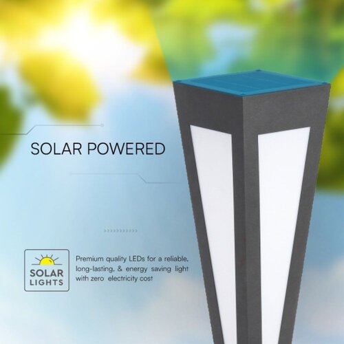  LED solarna lampa LED/2W/3,7V IP65 3000K crna Slike
