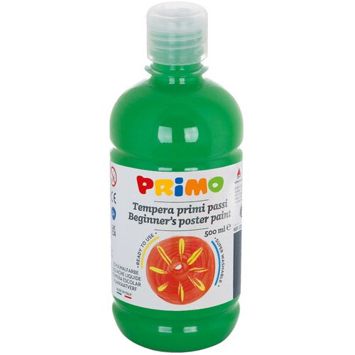 Boja tempera 0,5 litre primo base cmp.202br500610 zelena Slike