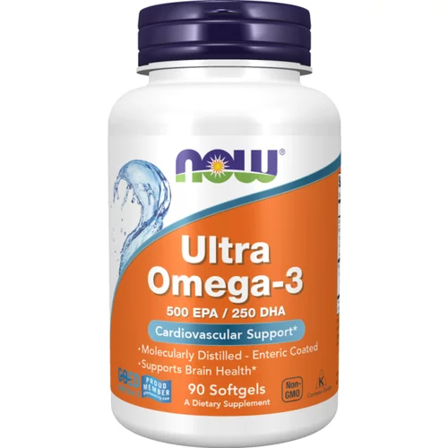 Now Foods Omega 3 Ultra NOW, 1000 mg (90 mehkih kapsul)
