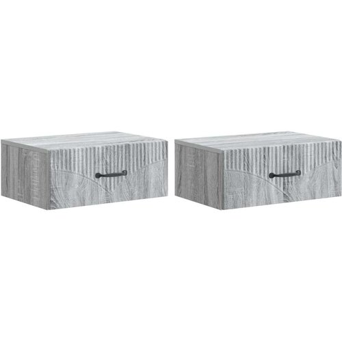  Stenski nočni omarici 2 pcs Siva Sonoma 49 x 34,5 x 20 cm, (5000209903) Cene