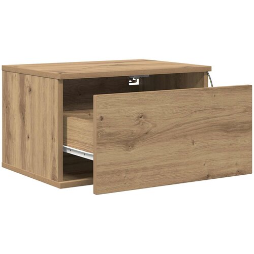  Wall-mounted noćni ormarić s ladicama 2 pcs Umjetnički hrast Slike