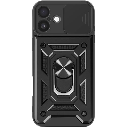 Oem Mayaxess, Šokotesna prevleka z magnetnim obročem Black Mayaxess za iPhone 16 Plus, Črna, (5000193357) Cene