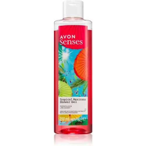 Avon Senses Tropical Mexicana osvežujoč gel za prhanje 250 ml